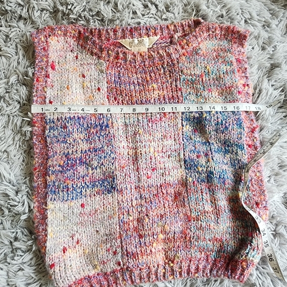 Here’s A Hug, Inc Sweater Vest Vintage Red Blue Size M Wool Blend Box2 - Picture 8 of 8